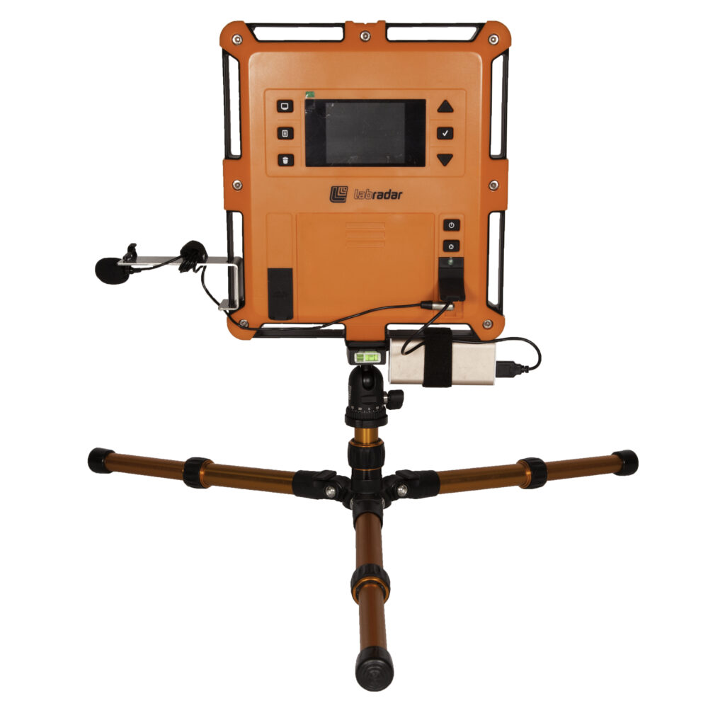 Labradar using a external USBbattery MILDOT Finland