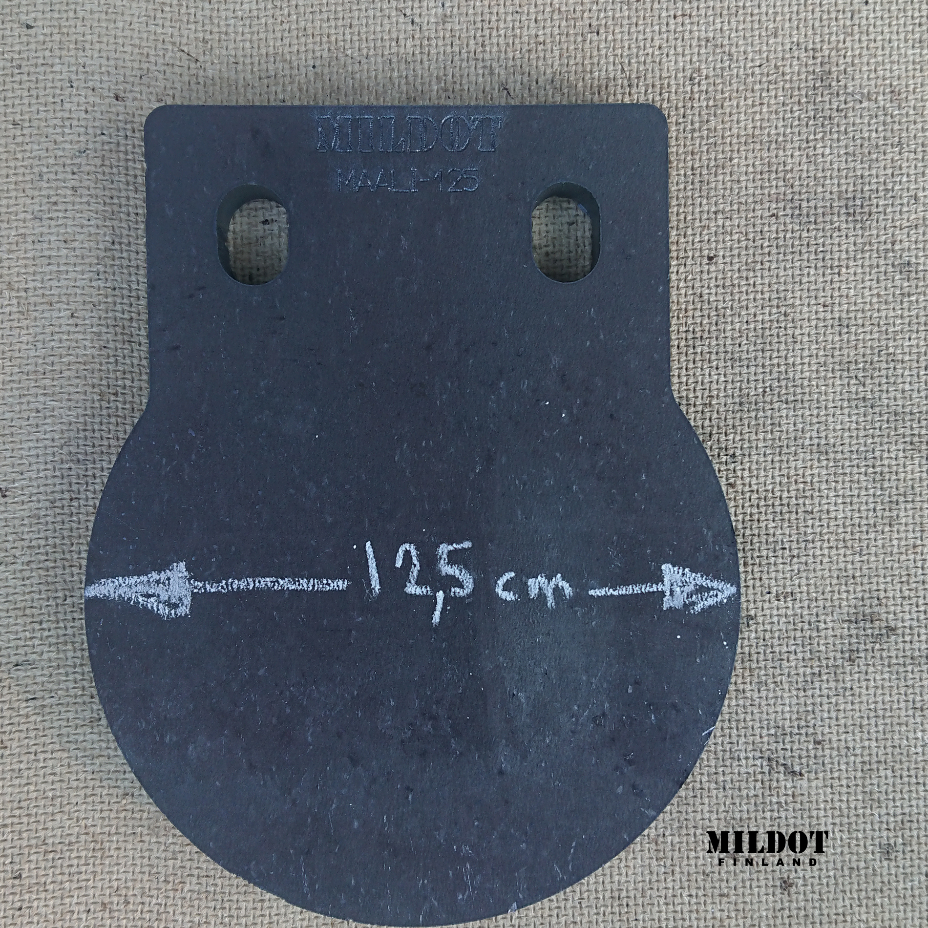 Metallimaalitaulu 12,5cm – 12mm – MILDOT